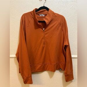 Alpine Design Orange 1/4 Zip Long Sleeve Pullover XXL Womens NWT UV Protection